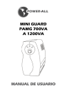manual de usuario mini guard pamg 700va a 1200va - Power-all