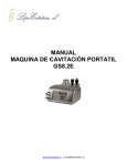 manual maquina de cavitación portatil gs8.2e