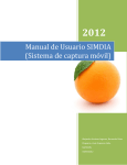 Manual de Usuario SIMDIA (Sistema de captura móvil)