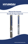 Manual de Usuario Bomba de Agua Agrícola