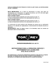 Manual de Usuario - Torrey | Molinos