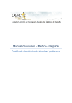 Manual de usuario - Médico colegiado