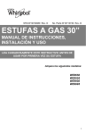 ESTUFAS A GAS 30&rdquo;