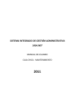 SISTEMA INTEGRADO DE GESTIÓN ADMINISTRATIVA SIGA.NET