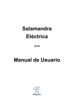 Salamandra El&eacute;ctrica Manual de Usuario