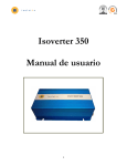 Isoverter 350 Manual de usuario
