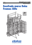 Manual de usuario (es) Encofrado marco Doka Framax Xlife