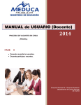 MANUAL de USUARIO (Docente)