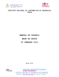 MANUAL DE USUARIO BASE DE DATOS IV CENAGRO 2011