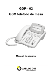 GDP – 02 GSM teléfono de mesa