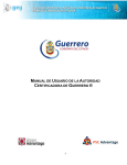 MANUAL DE USUARIO DE LA AUTORIDAD CERTIFICADORA DE