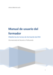 Manual de usuario del formador