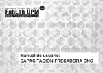 Manual de usuario: CAPACITACIÓN FRESADORA CNC