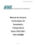 Manual de Usuario Controlador de Humedad y Temperatura Serie