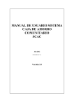 MANUAL DE USUARIO SISTEMA CAJA DE AHORRO