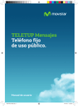 TELETUP Mensajes Teléfono fijo de uso público. Manual de usuario