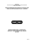 Manual de Usuario - Torrey | Molinos