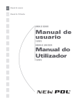 Manual de usuario Manual do Utilizador