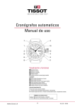 Cronógrafos automaticos Manual de uso