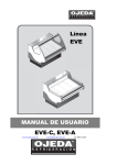 MANUAL DE USUARIO EVE-C, EVE-A L&iacute;nea EVE