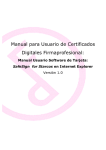 Manual para Usuario de Certificados Digitales Firmaprofesional: