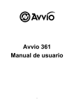 Avvio 361 Manual de usuario