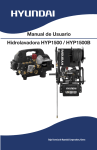 Manual de Usuario Hidrolavadora HYP1500 / HYP1500B