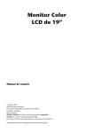 Monitor Color LCD de 19” Manual de usuario