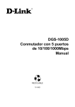 DGS-1005D Conmutador con 5 puertos de 10/100 - D-Link