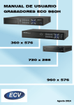 Manual ECO REC 960H - ECV Vídeo Seguridad SA