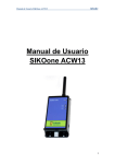 Manual de Usuario SIKOone ACW13 - INBADE