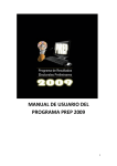 MANUAL DE USUARIO DEL PROGRAMA PREP 2009