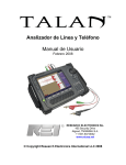 Analizador de L&iacute;nea y Tel&eacute;fono Manual de Usuario