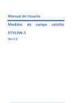 Manual de Usuario Medidor de campo satelite DTVLINK-S