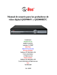 Manual de usuario para las grabadoras de video digital QSD9004V