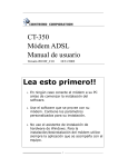 CT-350 Módem ADSL Manual de usuario Lea esto primero!!