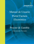 Manual de Usuario Portal Factura Electrónica Procter & Gamble