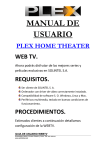 manual de usuario plex home theater