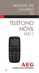 TELÉFONO MÓVIL - AEG Telephones