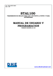 Manual de Usuario y Operacion STAL100-TX-ESP