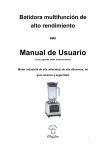 Manual de Usuario - Chef Line especialistas en maquinaria para