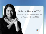 Guía de Usuario TDC