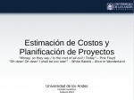 Estimación de Costos y Planificación de Proyectos