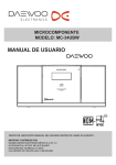 MANUAL DE USUARIO - Daewoo Electronics México