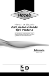 Aire Acondicionado tipo ventana