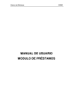 MANUAL DE USUARIO MODULO DE PRÉSTAMOS