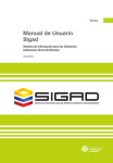 Manual de Usuario Sigad - Secretaría Nacional de Planificación y