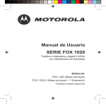 Manual de Usuario SERIE FOX 1020