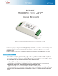 REP-3060 Repetidor de Poder LED CV Manual de usuario