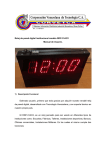 Reloj de pared digital Institucional modelo RDP